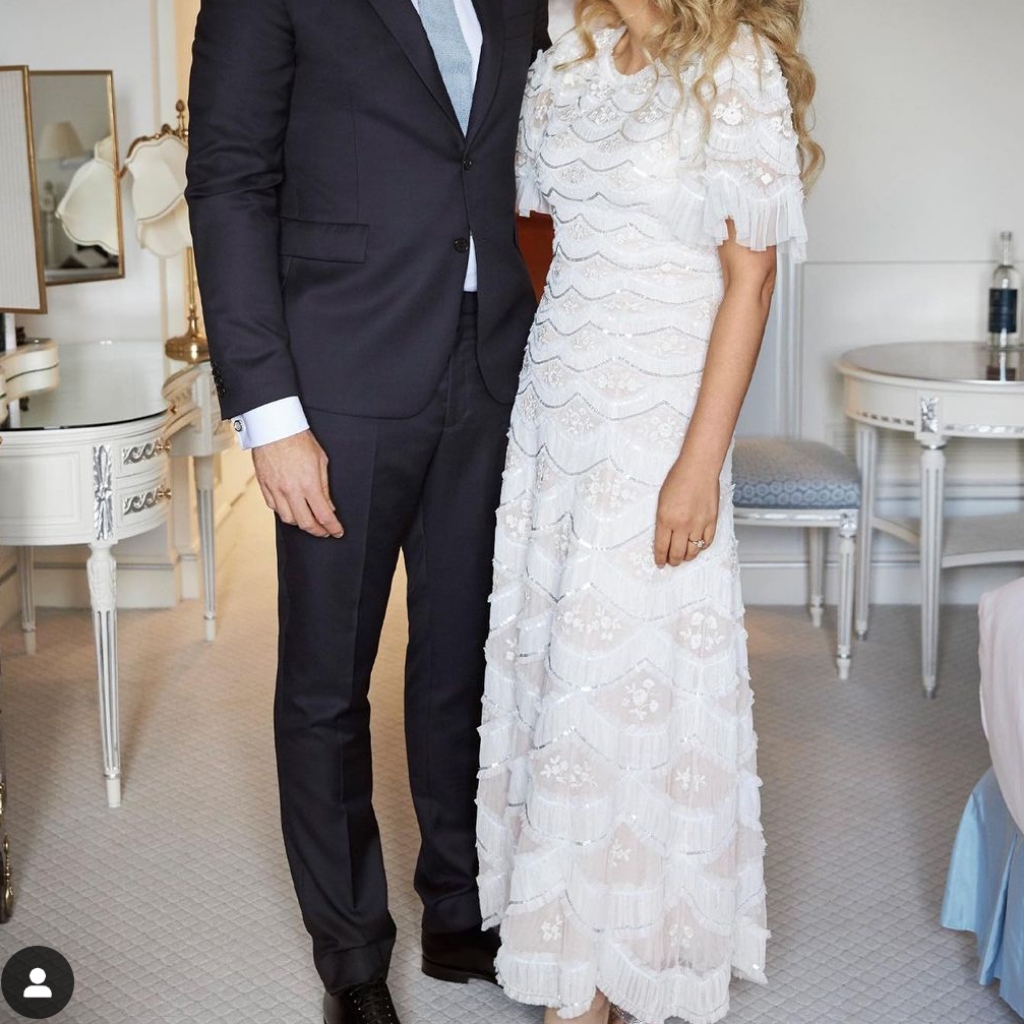 Bhldn Needle & Thread Dress Size Us 14 $869
